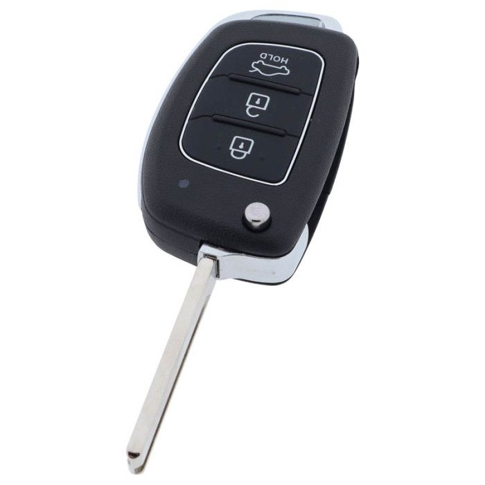 Hyundai 3-Tasten-Klappschlüssel - Schlüsselblatt rechts mit Aussparung links z.B. für Hyundai Santa Fe main product photo