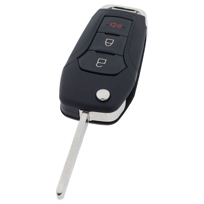 Ford 2-Tasten-Klappschlüssel mit Paniktaste - Schlüsselblatt gerade main product photo