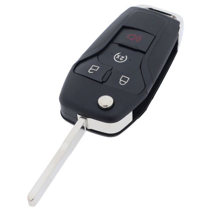 Ford 3-Tasten-Klappschlüssel mit Paniktaste - Schlüsselblatt gerade main product photo