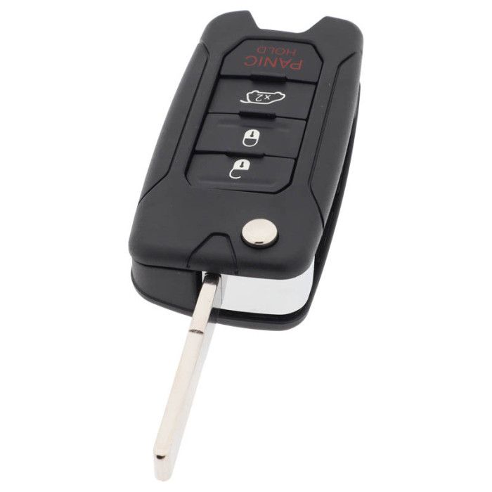 Jeep 3-Tasten-Klappschlüssel mit Paniktaste - Schlüsselblatt gerade main product photo