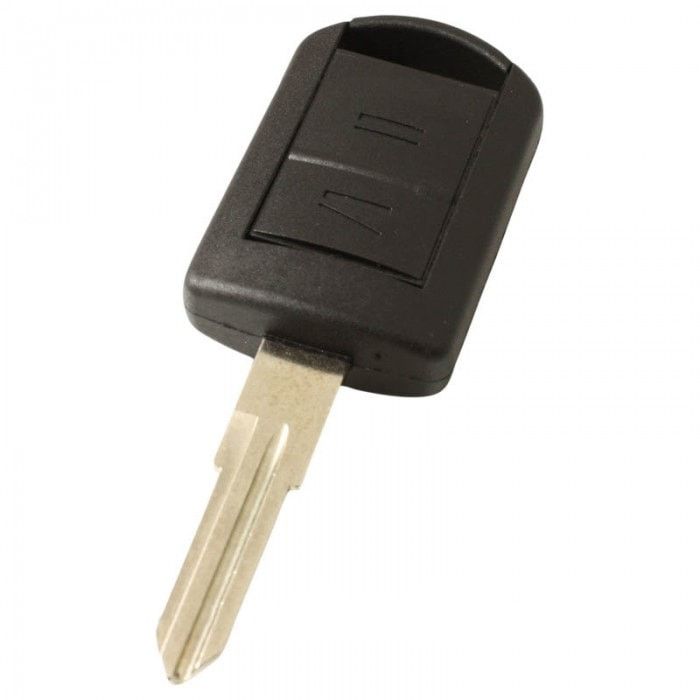 Opel 2-Tasten-Schlüsselgehäuse - Schlüsselblattspitze Ausklinkung rechts mit Elektronik 433MHZ - ID40 Transponder main product photo