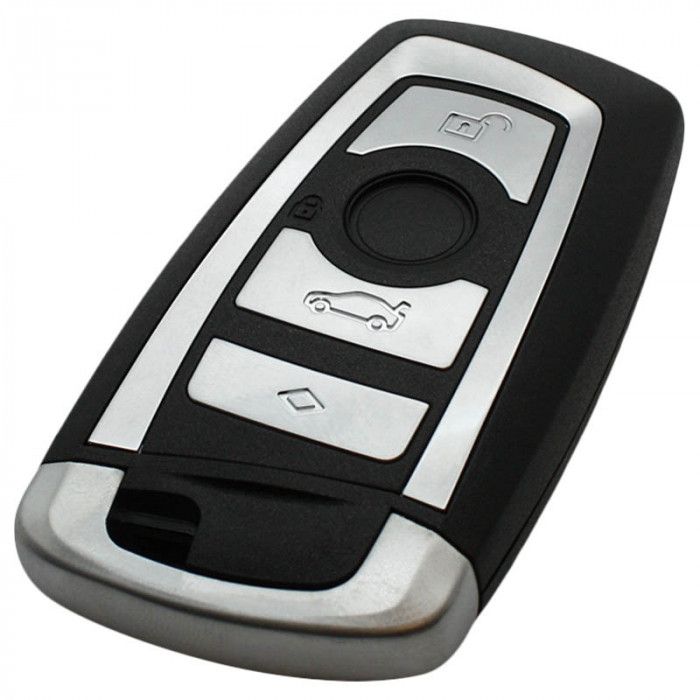 BMW 4-Tasten Smart Key Gehäuse mit Elektronik 868MHZ - PCF7953 - PC1800 Transponder main product photo