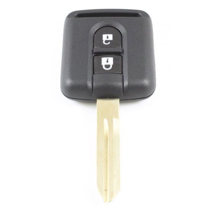 Nissan 2-Tasten-Schlüsselgehäuse - schlüsselfertiger Punkt mit Elektronik 433MHZ - 7946 Transponder main product photo