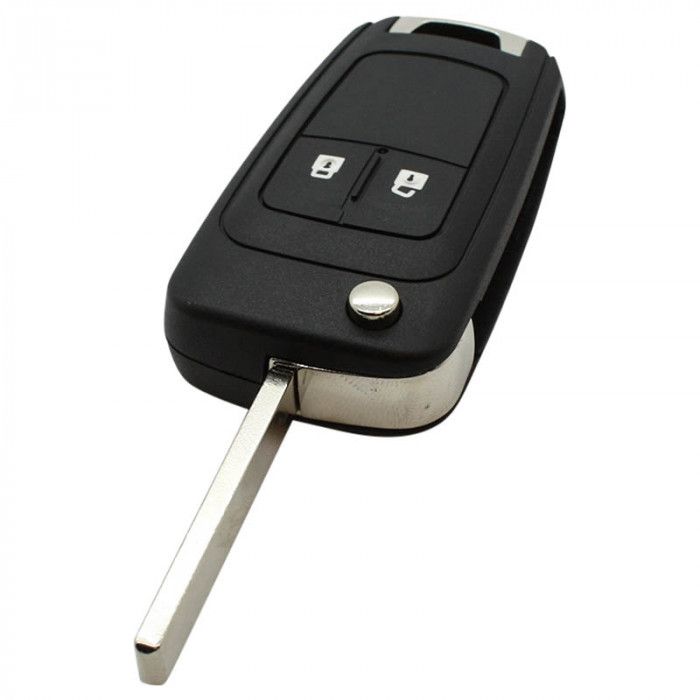 Chevrolet 2-Knopf Klappschlüssel - Schlüsselblatt gerade mit Elektronik 433MHZ - PCF7952 Transponder main product photo