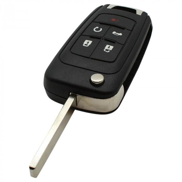Chevrolet 4-Tasten-Klappschlüssel mit Paniktaste mit Elektronik 433MHZ - PCF7952 Transponder main product photo
