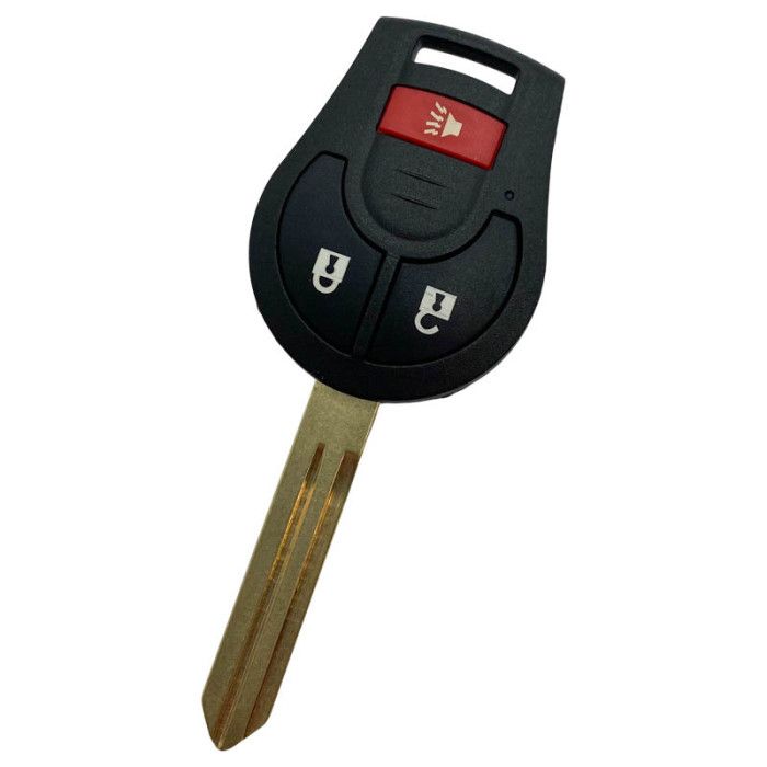 Nissan 3-Tasten-Schlüsselgehäuse - Schlüsselblattspitze mit Elektronik 433MHZ - ID46 Transponder main product photo