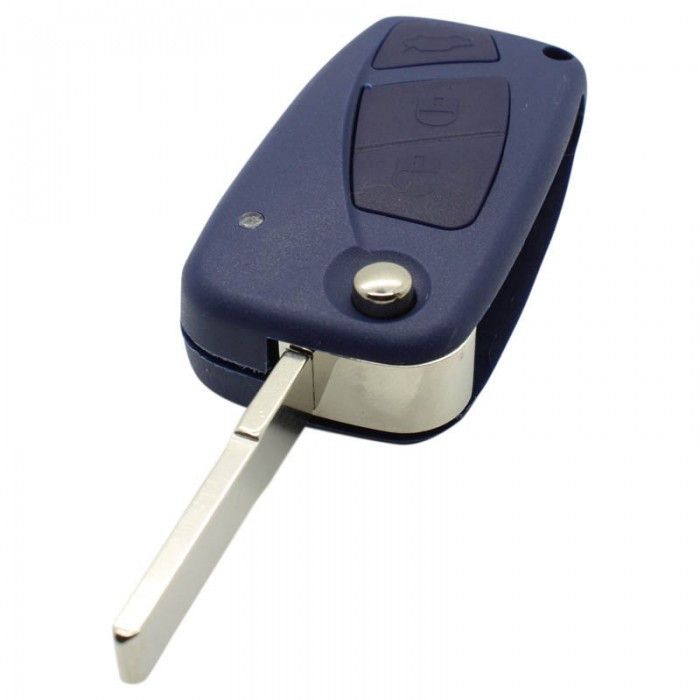 Fiat 3-Tasten Klappschlüssel - Schlüsselblatt gerade mit Elektronik 433MHZ - ID48 - Fiat Bravo und Fiat Stilo main product photo