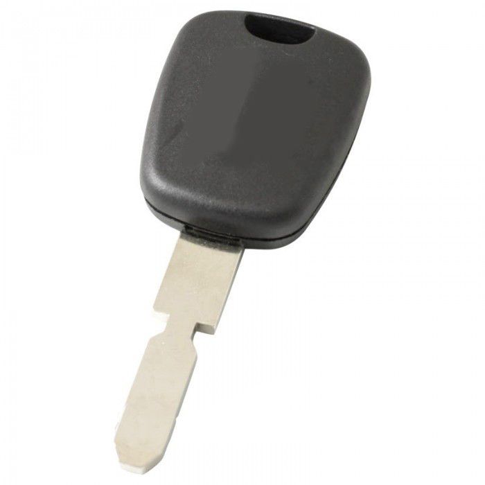 Peugeot-Zündschlüssel mit Transponder (ID46) - Schlüsselblattspitze mit Kerbe in der Mitte main product photo