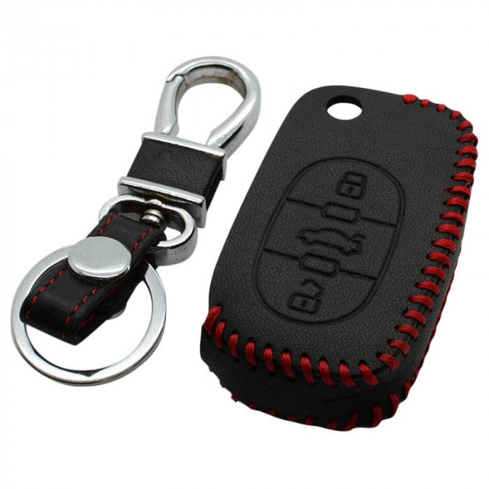 Audi 3-Tasten-Klappschlüsselabdeckung - schwarz main product photo