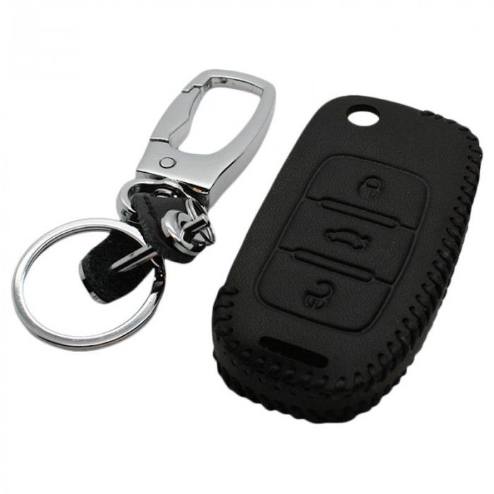 Skoda 3-Tasten-Klappschlüsselabdeckung - schwarz (Modell 3) main product photo