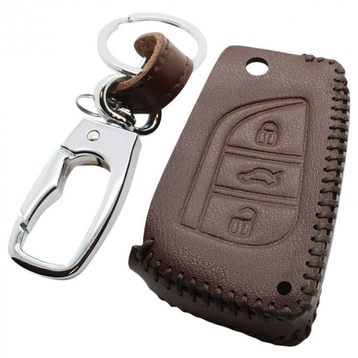 Toyota 3-Tasten-Klappschlüsselabdeckung - braun main product photo