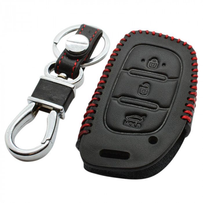 Hyundai 3-Knopf Klappschlüsselabdeckung - schwarz main product photo