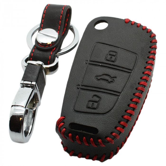 Audi 3-Tasten-Klappschlüsselabdeckung - schwarz (Modell 2) main product photo