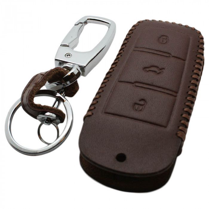 Volkswagen 3-Tasten Smart Key Abdeckung - braun main product photo