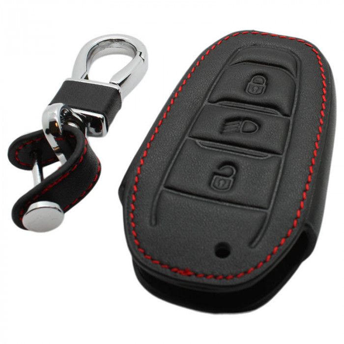 Peugeot 3-Knopf Smart Key Abdeckung - schwarz main product photo