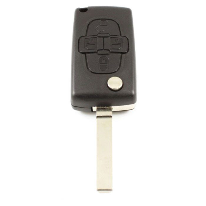 Citroën 4-Tasten-Klappschlüssel - Schlüsselblatt gerade - kein Platz für Batterie main product photo