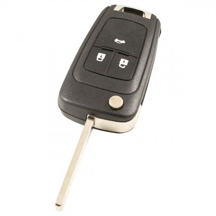 Chevrolet 3-Knopf-Klappschlüssel - Schlüsselblatt gerade (Modell 1) main product photo