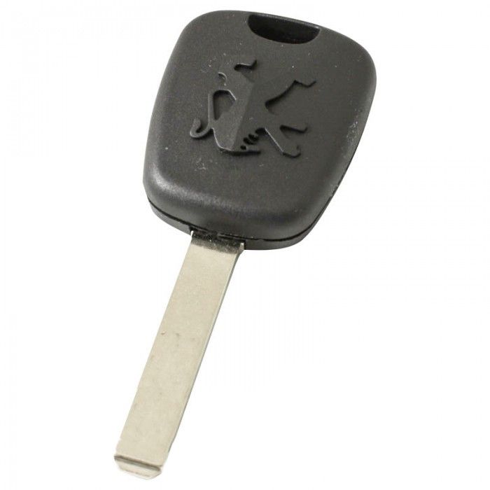 Peugeot-Zündschlüsselgehäuse mit Transponder (ID46) - Schlüsselblatt gerade main product photo
