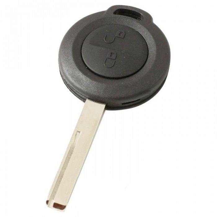 Smartes 2-Tasten-Schlüsselgehäuse - Schlüsselblatt gerade mit Kerbseite main product photo