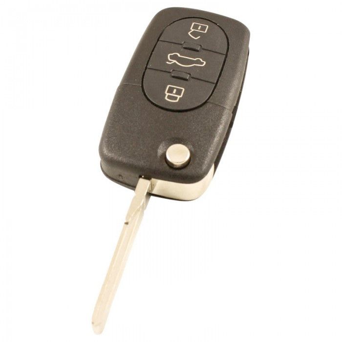 Volkswagen 3-Tasten-Klappschlüssel - Schlüsselblatt gerade mit Kerbseite (ältere Modelle) main product photo