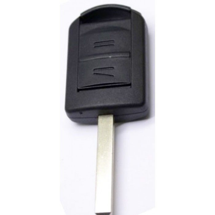Opel 2-Tasten Schlüsselgehäuse - Schlüsselblatt gerade mit Elektronik 433MHZ - ID40 Transponder (Modell 1) main product photo